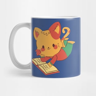 Book and cat Mug